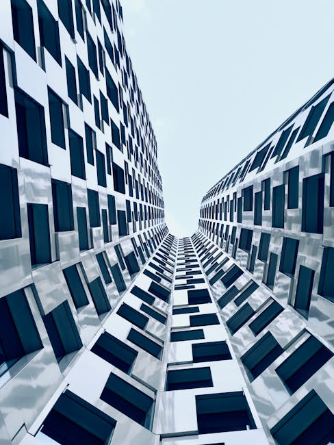 Contemporary building structure - modern architecture and quality construction